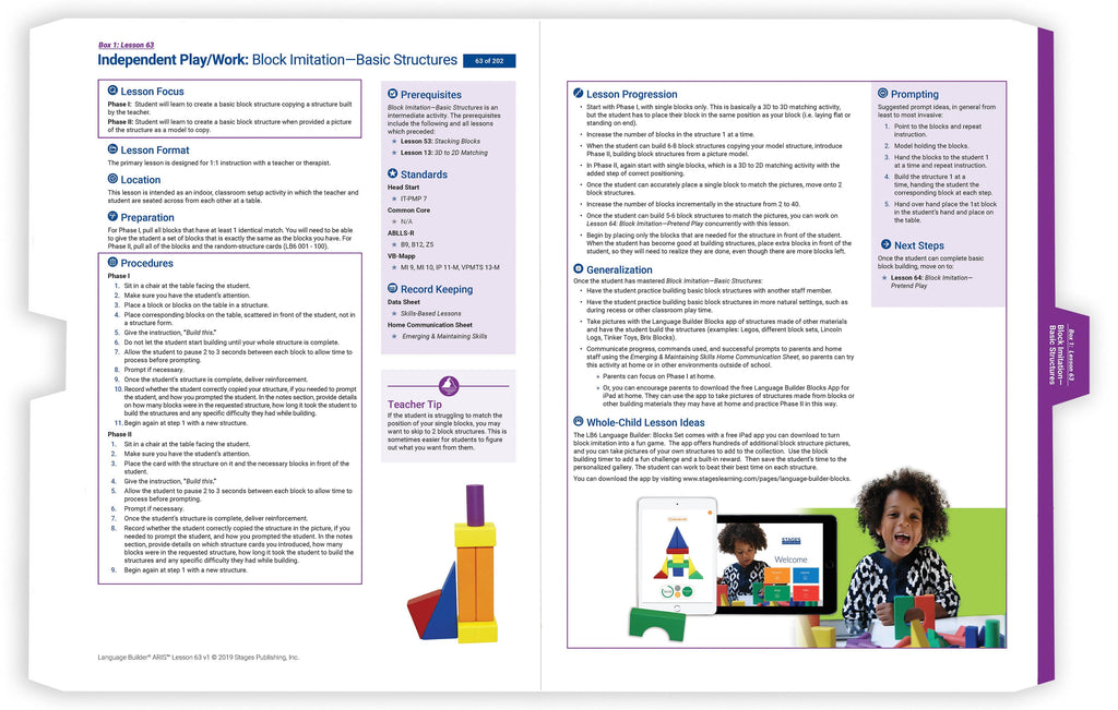 Language Builder ARIS Full Autism Curriculum- Independent Play/ Work