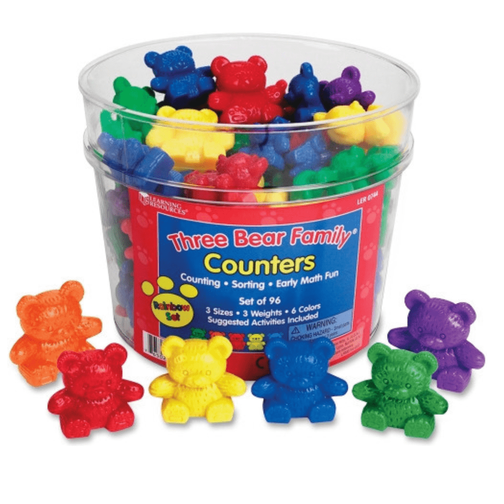 Three Bear Family: Bear Sorting and Counting Set, Set of 96