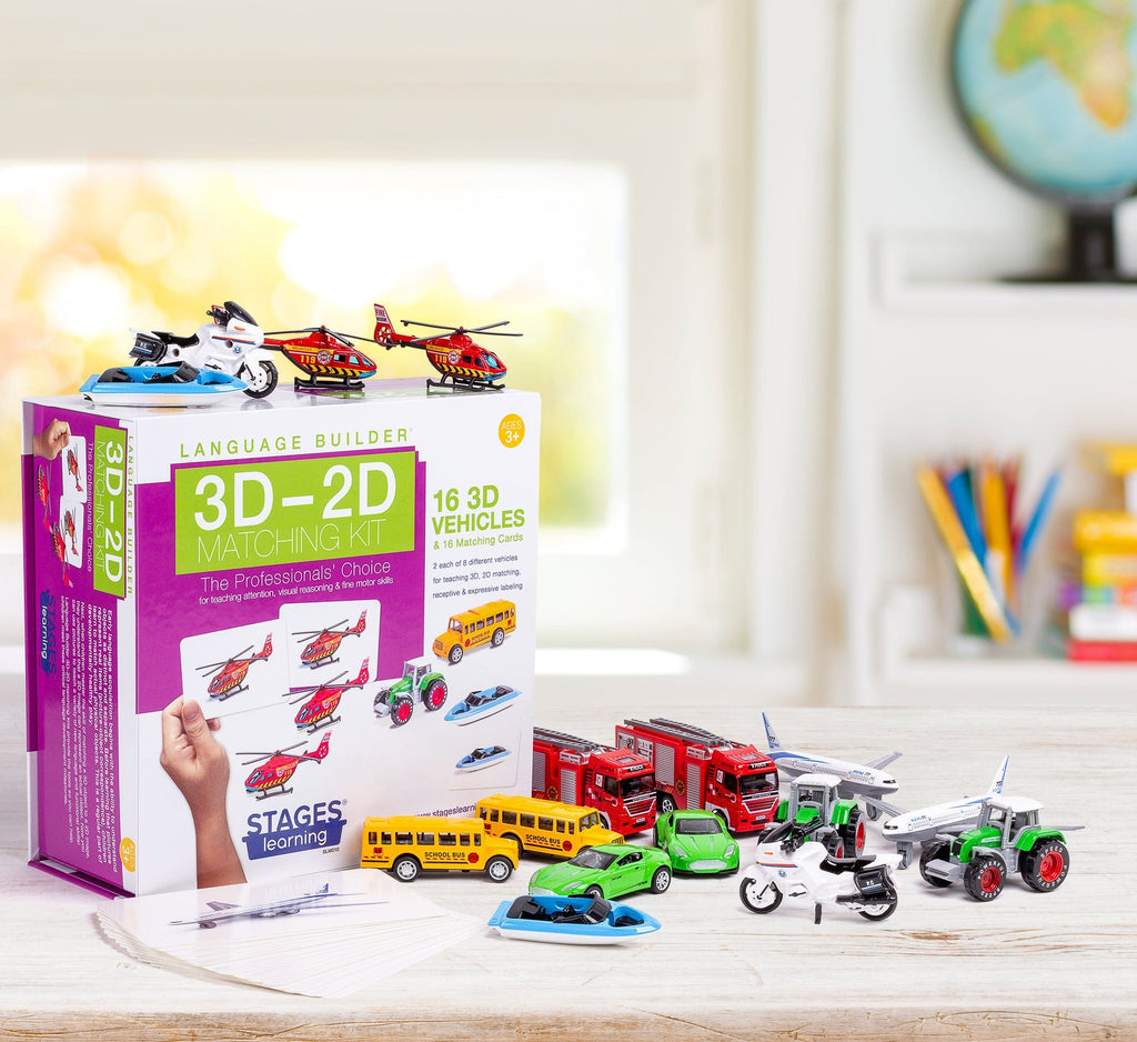 Language Builder 3D - 2D Vehicles Matching Kit