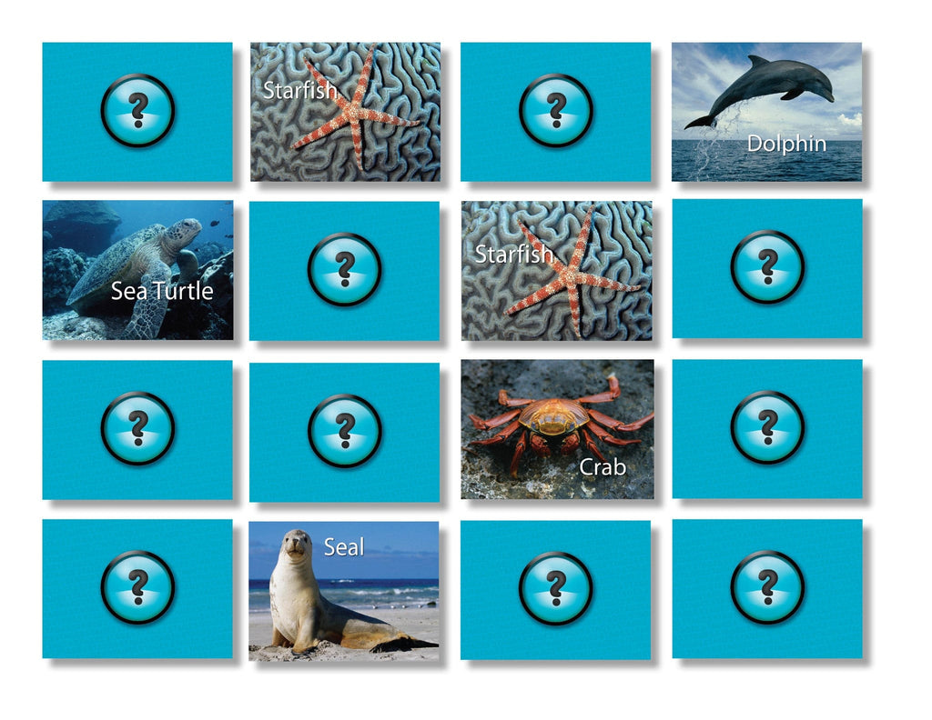 Sea Life Memory Game