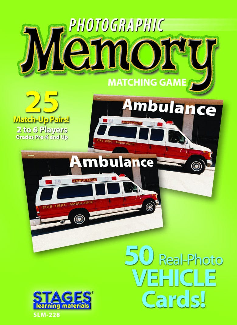 Vehicles Memory Game