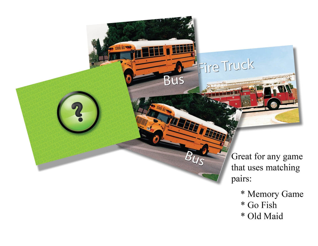 Vehicles Memory Game