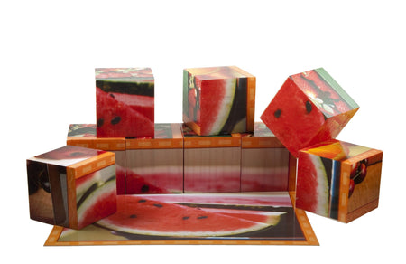 Fruit Cube Puzzle - Watermelon