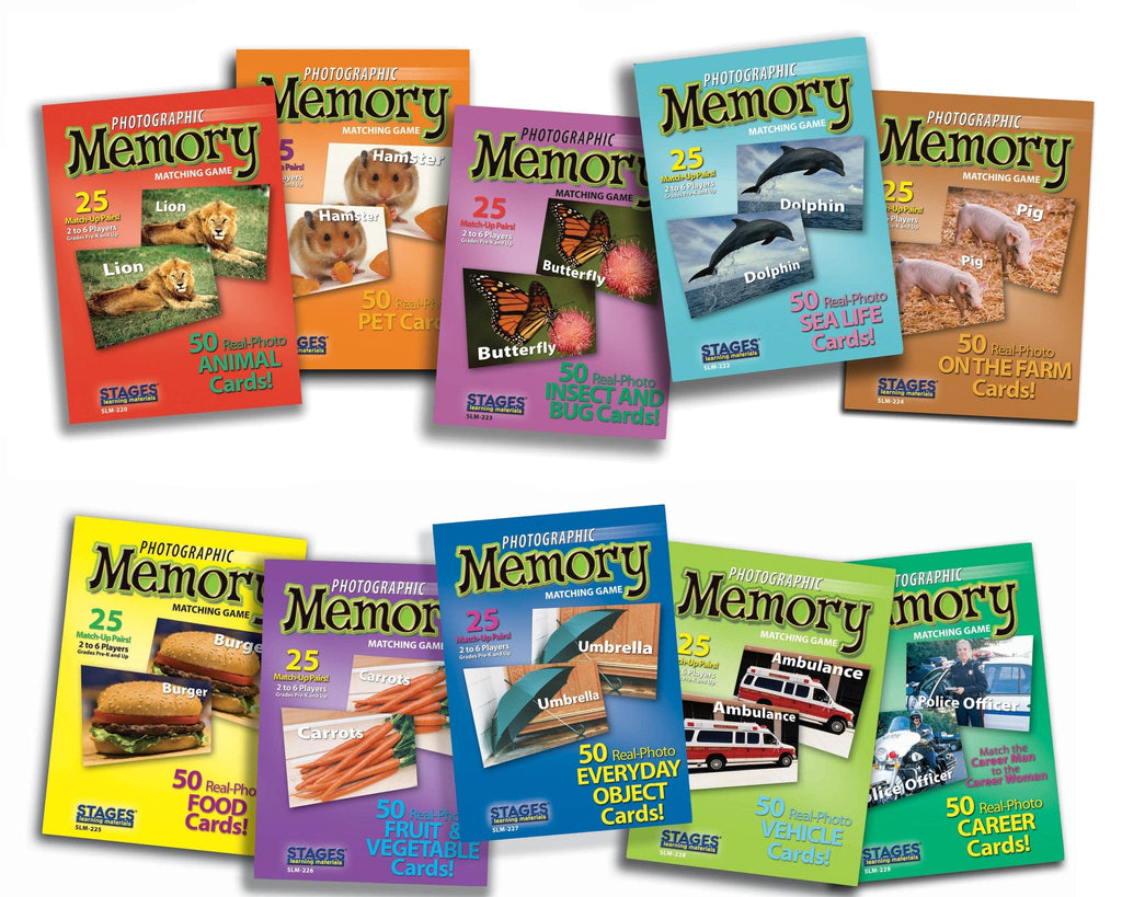 Set of 10 Memory Games