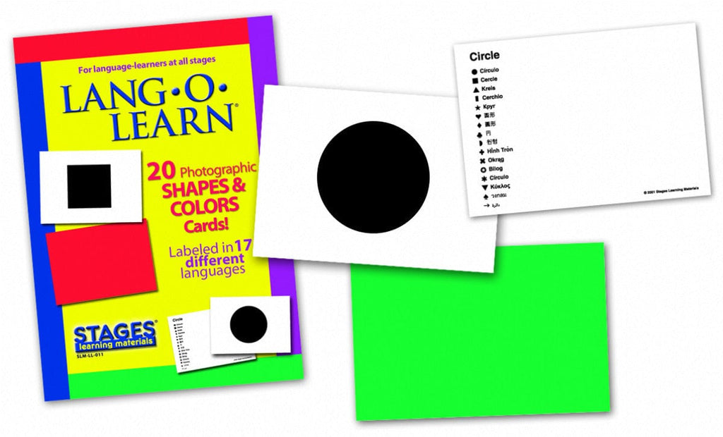 Lang-O-Learn Shapes & Colors Cards- circle and green color