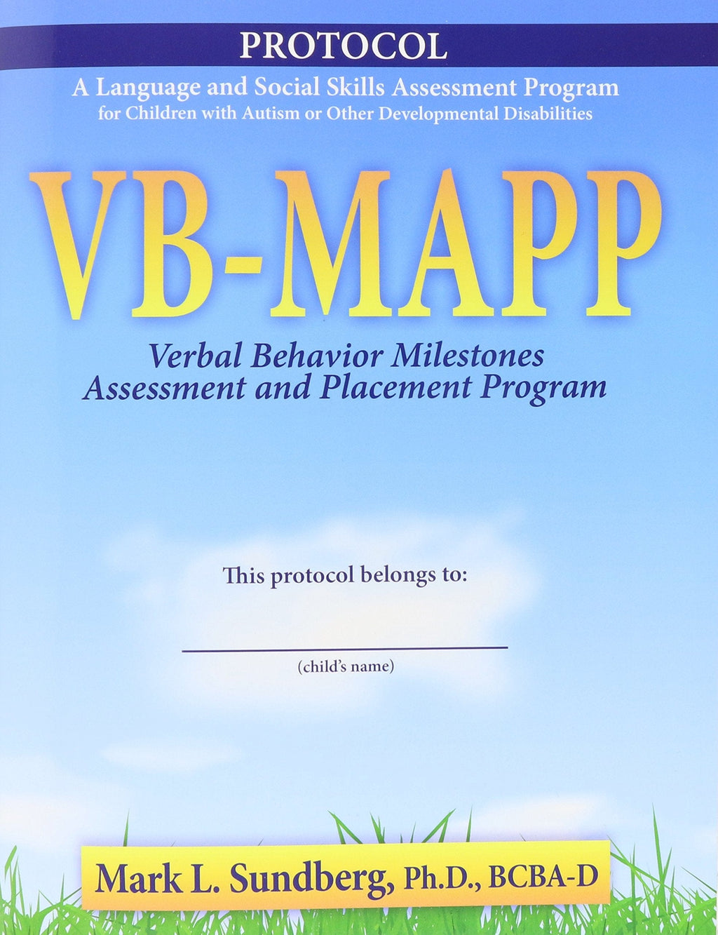 VB-MAPP Protocol and Guide